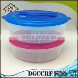 Transparent Plastic Oval Lunch Box With Cutlery Set thumbnail-2