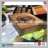 French 6 Bottle Flat Wooden Wine Craft Box thumbnail-1