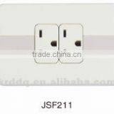 Low Price Panel 2 Gang 1 Way Wall Socket thumbnail-1