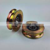 1.6 Inch Slidng u Groove Pulley Diameter 68mm Thickness 20mm Bearing 6203RS Groove "U" With M12x50 Bolt 820R thumbnail-2