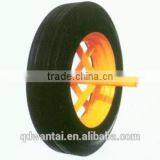 Solid Rubber Powder Wb6400 15"x3"" Model Wheel With Solid Axle Good Quality Spoke Rim thumbnail-1