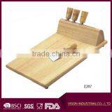 4 Pieces Set Cheese Knives With Wood Handle Steel Stainless Cheese Slicer Cheese Cutter thumbnail-3