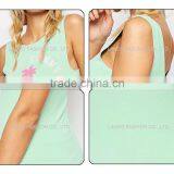 Summer Style Pale Green Women Body Suit With Cute Print thumbnail-6