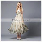 Customized 2015 New Fashion Digital Printing Commuter Outfit Silk Chiffon Skirt thumbnail-1