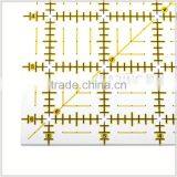 Kearing Yellow Durable 3mm Acrylic 6.5 ''*6.5 '' Inch Square Grid Quilting Patchwork Ruler for Dressmaking Handicraft #KPR65D thumbnail-5