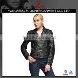 Woman Simulation Leather pu Jacket Washed Jaket thumbnail-1
