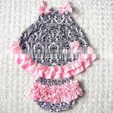 2015wholesale Soft and Comfortable Baby Clothes Good Printing Baby Sleepsuits Pink Set thumbnail-3