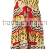 Printed Cotton Strap Dress thumbnail-4