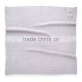 Grey Organic Cotton Baby Blanket With Crochet Little Bear thumbnail-2