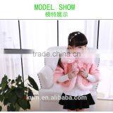 Fashion Faux Fur Cloak Coat Girls Children Cardigans Hairy Overcoat Cape Luxury Short Sleeve Top Jacket Kids Outerwear thumbnail-2