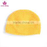 Wholesale Kids Photo Props Knitted Hat Handmade Newborn Flower Photography Hat for Kids thumbnail-3