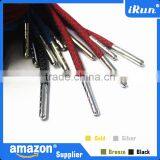 Metal Aglets Shoelace Tips - Set of 4 Tips - New Genuine Gold/Silver/Bronze/Black Bullet Lace Tips - 23mm - Accept Custom thumbnail-5