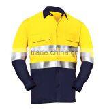 Hi-vis Mens Two Tone 100 Cotton Work Shirts thumbnail-4