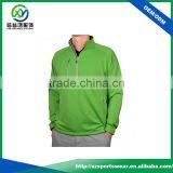 High Quality Shiny 92%polyester 8%spandex Green Color Mens Golf Sweatshirts thumbnail-2