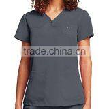 Colorful 2017 Custom Fashionable Scrub Top Nurse Hospital Uniforms Medical Scrubs Designs thumbnail-5