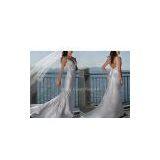 Soft Satin and Lace Beading Low Back Wedding Dress Collection thumbnail-1