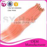 New Arrival 100 Human Hair I-Tip Hair Extension, Factory Wholesale Price Brazilian Human Hair Sew In Weave thumbnail-5