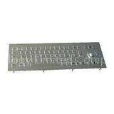 Small Stainless Steel Keyboard With Trackball / Rugged Keyboards for Industrial Kiosk thumbnail-1