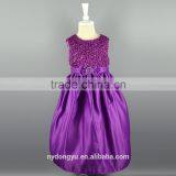 Navy A Line Flower Girl Princess Dress/ Top Quality Yellow Girl Princess Dress/new Design Girl Holiday Princess Dress thumbnail-3