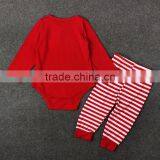 Children's Christmas Red Rompers and Deer Harem Pants Clothes Sets Boutique Outfit thumbnail-2