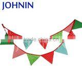 NO MOQ Polyester Cotton Christmas Flag Bunting for Party Decoration thumbnail-1