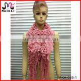 Mini fans winter hot fashion 100 acrylic knitted football scarf