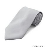 Standard Length Ivory Mens Silk Necktie Extra Long Weave