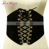 Prefect Sale Adjuatable Black Leather Waist Belt Lingerie Sexy Fat Women Corsets