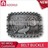 Hot iron MOQ 10 lion head belt buckle
