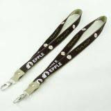 Custom PU Leather High Quality Medal Lanyard Microfiber Strap With Embroidery Logo thumbnail-5