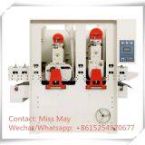 Two Heads Roll Feed Wide Belt Sander Machine thumbnail-2