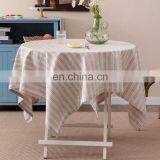 Japanese Style Indoor Kitchen Decoration Table Cover Geometric Lattice Cotton Linen Fabric Jacquard Tablecloth thumbnail-5