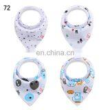 Customized Pattern Printing Eco-friendly 100% Cotton Durable Baby Bandana Drool Bibs Organic Baby Bib Bandana thumbnail-2