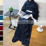 Cheap Super Soft Cozy Premium Wearable Electric Fleece Blanket With Long Sleeve for Women and Men thumbnail-1