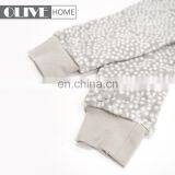 Western Super Soft Jumpsuit Hoodie Dots Printed Coral Fleece Overall Pyjamas With Hood thumbnail-6