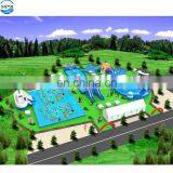 PVC Tarpaulin Commerical Inflatable Amusement Park, Inflatable Land Water Park For Playing Equipment On Land thumbnail-3