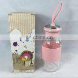 Hot Sale Glass Water Bottle With Silicone Sleeve thumbnail-5