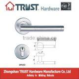 LH112:Solid Stainless Steel Lever Type Door Handle With Escutcheon thumbnail-1