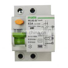Matismart Type b Rcd 2 Pole 25A 40A 63A ML60-B Smart Breaker