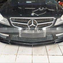 Carbon Fiber W204 Car Front Bumper Lip Spoiler for Mercedes Benz C63 AMG Black Series 12-15 thumbnail-4