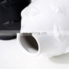 Nordic Creative Body Golden Silver White Ceramic Lips Vase thumbnail-3