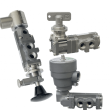 Versa-valves 3-Way, SST, 120V60Hz