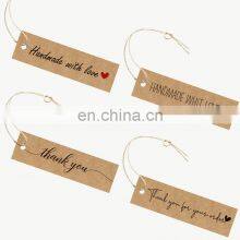 Custom Tshirt Thank You Hangtag String Brand t Shirt Hair Bag Shoe Hang Tag thumbnail-4