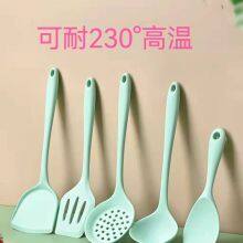 Pot Spatula Spoon Set Non-stick Pot Spoon Food Grade Silicone Spoon Household Hotel High Temperature Spoon Spatula thumbnail-5