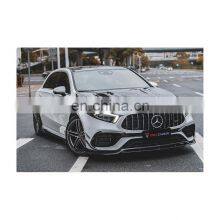 Front Middle Lip 100% Dry Carbon Fiber Material Military Quality Original Car Data Development For BENZ A45 W177 thumbnail-4