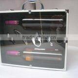 Aluminum Profile Fireproof Shell Wine Travel Case With Lock and Handle