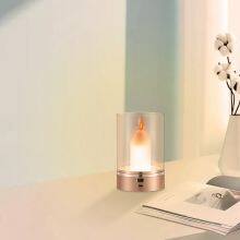 DC12V Warm White 3000K Candle Shaped Night Light USB Touch Control Home Smart Candle Led Strip Light for Room thumbnail-1