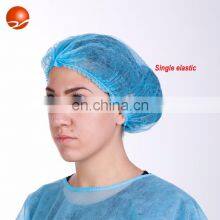 Non-woven PP/SMS Disposable Mob Cap Pleated Clip Cap Hair Head Cover With Elastic for Medical/Food/Beauty Industry thumbnail-3