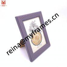 Purple Diamond Mosaic Simple Photo Frame PS Plastic Decorative Art Photo Frame for Living Room