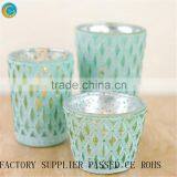 Product Quality Protection Votive Holders Turquoise (Set of 3) Wedding Deco